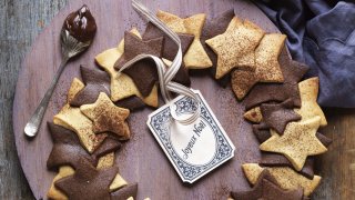 Coffee and chocolate Christmas Wreath